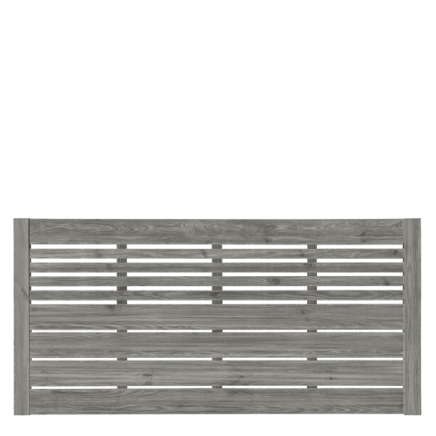 Zaun Sina 51208 180x90cm mit Gitter Kiefer kdi grau