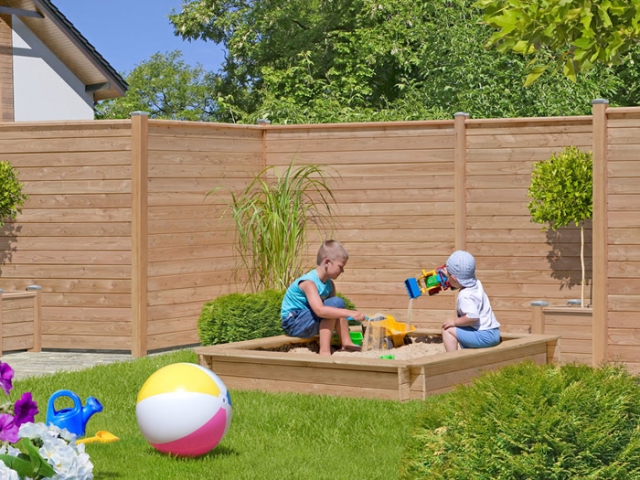 Gardo Systempfosten L&auml;rche natur 180cm - 9,0x9,0cm