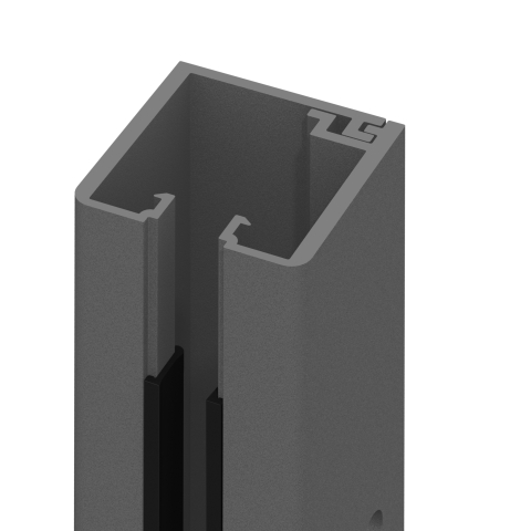 System U-Klemmprofil 2777, anthrazit - 192cm