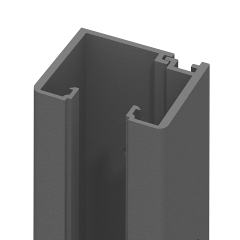 System U-Klemmprofil 2777, anthrazit - 192cm