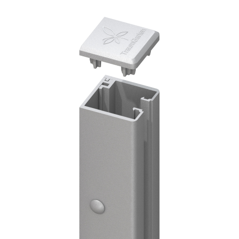 System U-Klemmprofil 2776, silber - 192cm