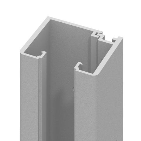 System U-Klemmprofil 2776, silber - 192cm