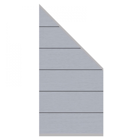 System WPC XL Zaunfeld-Set grau 2825 - 184-94x89cm