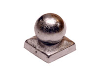 Pfostenkappe<br>verzinkt<br>Kugelform<br>120x120mm