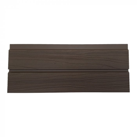 Elephant Steckzaun Set Rhombus WPC Ipe braun co-extrudiert 180x178cm Leisten Schwarz