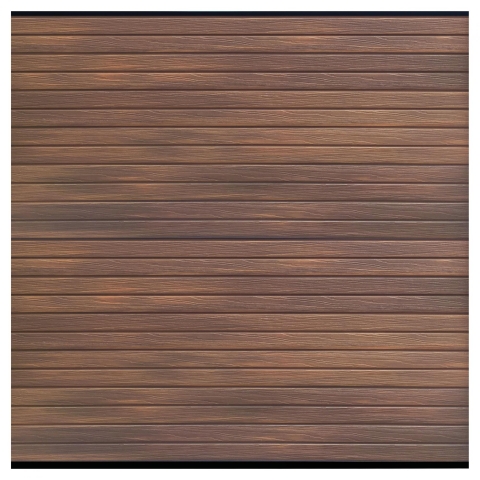 Elephant Steckzaun Set Rhombus WPC Ipe braun co-extrudiert 180x178cm Leisten Schwarz