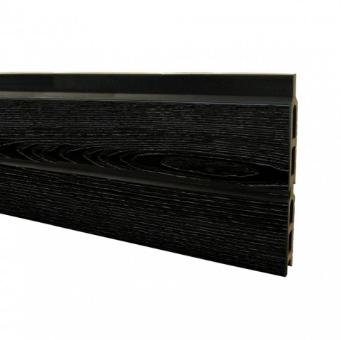 Elephant Steckzaun Set Rhombus WPC nero schwarz 180x178cm co-extrudiert