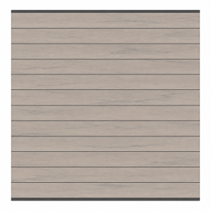 Elephant Steckzaun Set Mix and Match 180x174cm WPC Bicolor grau Leisten Anthrazit