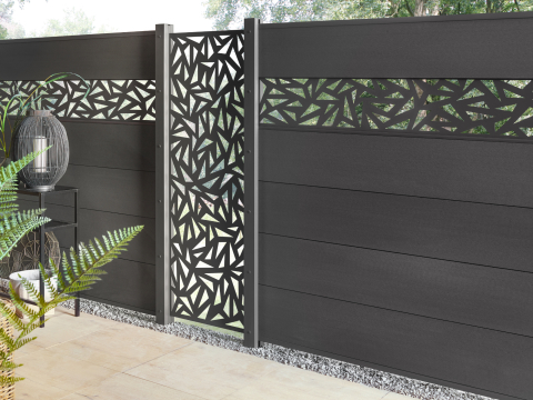System Designgitter Trigon 2835 anthrazit, 60x180cm
