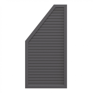 Zaunfeld Design Rhombus anthrazit 2681, links 90x180 auf 90cm