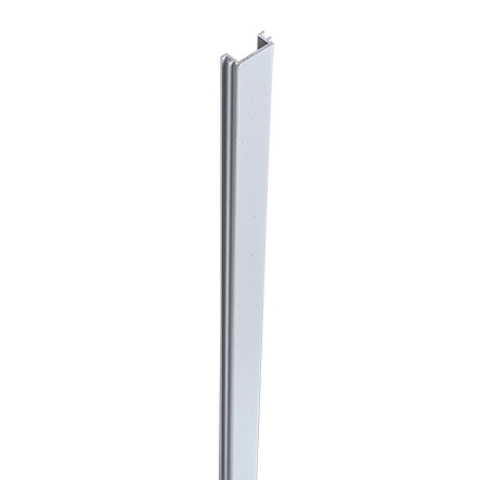 GrojaLumino Pfostenabdeckleiste fr 7x7x190cm - silbergrau