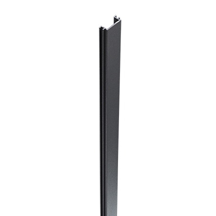 GrojaLumino Pfostenabdeckleiste fr 7x7x100cm - anthrazit