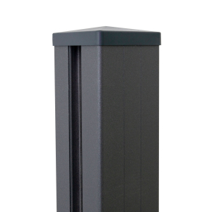 GrojaLumino Pfosten 7x7x240cm<br>anthrazit inkl. Kappe