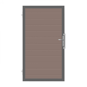 GrojaSolid BPC Steckzaun Universal Tor 100x180cm terra-anthrazit