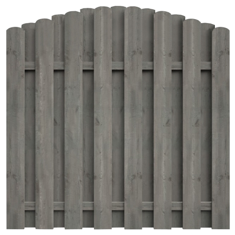 Bohlenzaun Boleo Kiefer kdi grau 180x180-160cm 51195