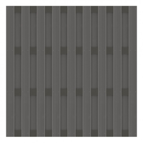 Zaun Jumbo WPC Alu Design anthrazit-anthrazit 2880 179x179cm