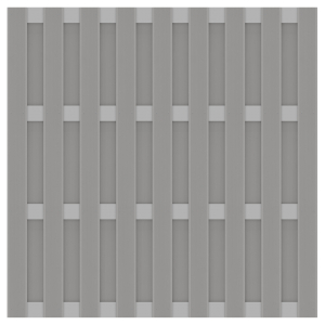 Zaun Jumbo WPC Alu Design grau-grau 2884<br>179x179cm