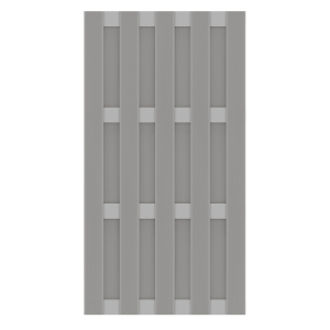 Zaun Jumbo WPC Alu Design grau-grau 2885<br>95x179cm