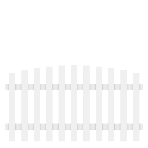 Vorgartenzaun Longlife Cara XL rund 4581, 180x90-100cm