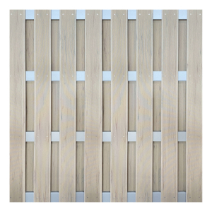 Groja BPC Fertigzaunelement 180x180cm Bi-Color Sand - gerillt