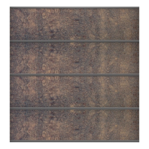 GroJa Premo HPL Steckzaun Rostoptik 180x180cm