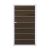 GrojaSolid Grande Premium BPC Steckzaun Universal Tor 100x180cm walnuss co-extrudiert-silber