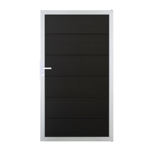 GrojaViento BPC Universal Tor Anthrazitgrau - Rahmen silber EV1 100x180cm