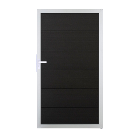 GrojaViento BPC Universal Tor Anthrazitgrau - Rahmen silber EV1 100x180cm