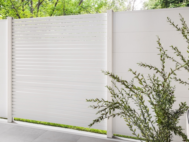 Zaunfeld System Rhombus Alu wei&szlig; 2952 59x180cm