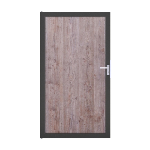 GroJaPremo HPL Tor Universal 100x180cm Holzoptik-Rahmen DB703