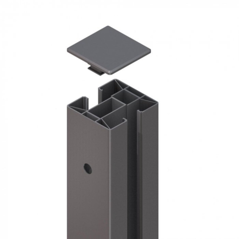 System Klemmpfosten 2788, anthrazit - 233cm