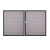 GrojaSolid Grande BPC Steckzaun Doppeltor DIN Links Sonderbreite H:180cm BiColor-Sand DB703