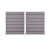 GrojaSolid Grande Premium BPC Steckzaun Doppeltor Din Links Sonderbreite H:180cm BiColor-Sand EV1