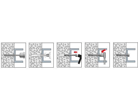 Bolzenanker mit Mutter - Edelstahl 10x140mm