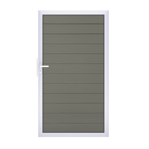 GrojaSolid BPC Universal Tor 100x180cm grau - Rahmen EV1