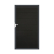 GrojaSolid Grande BPC Steckzaun Universal Tor 100x180cm - schwarz co-extrudiert-Alu-anthrazit DB703