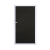 GrojaSolid Grande BPC Steckzaun Universal Tor 100x180cm schwarz co-extrudiert - Alu-blank EV1