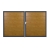 Groja BasicLine Steckzaun Doppeltor DIN Links Sonderbreite H:180cm Asteiche natur DB703