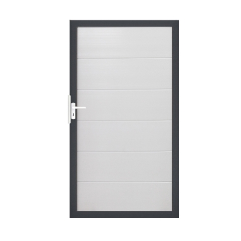 Groja BasicLine Steckzaun Universal Tor 100x180cm wei&szlig; DB703