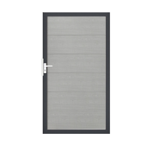 Groja BasicLine Steckzaun Universal Tor 100x180cm Grey Ash Cut DB703
