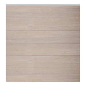GroJa BasicLine Steckzaun-Set Sheffield Oak - Leiste silber 180x180cm