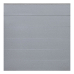 GroJa BasicLine Steckzaun-Set silbergrau - Leiste silber 180x180cm