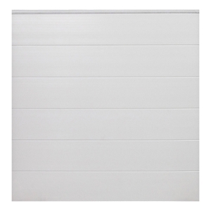 GroJa BasicLine Steckzaun-Set wei&szlig; - Leiste silber 180x180cm
