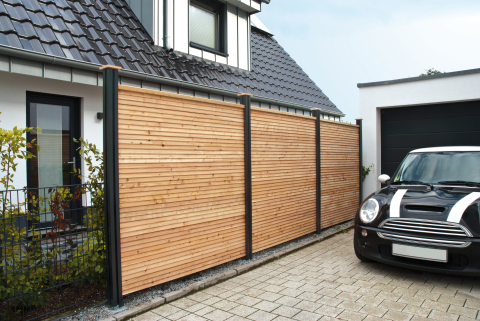 Osmo Juel A L&auml;rche naturbelassen Steckzaun ca. 175x185 cm