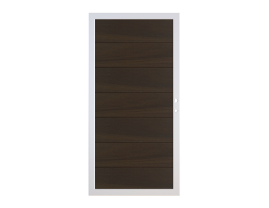 Osmo Multi Fence Co-Extrusion Walnut Tor 89x178 Rahmen Aluminium