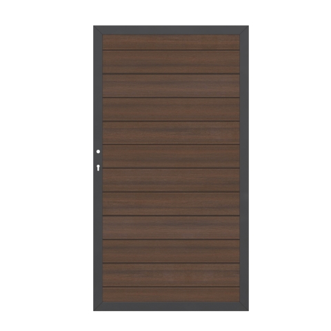 System WPC Platinum Zauntor 2615 Universalanschlag 98x180 cm