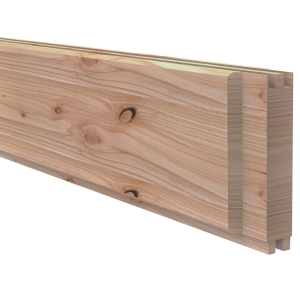 Osmo Forsdal Schallschutz Bohle L&auml;rche Variante A reflektierend 4,5x14,6x205 cm