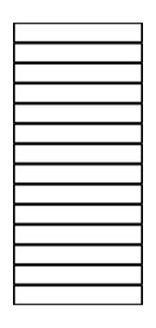Osmo Glasscheibe Streifen Cremewei 89x178 cm
