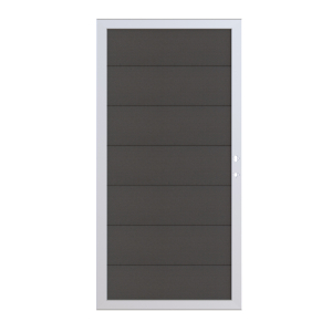 Osmo Multi Fence Elegance B Tor 89x178 cm Hellgrau Rahmen Silber