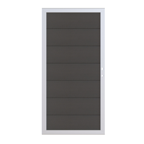 Osmo Multi Fence Elegance B Tor 89x178 cm Hellgrau Rahmen Silber